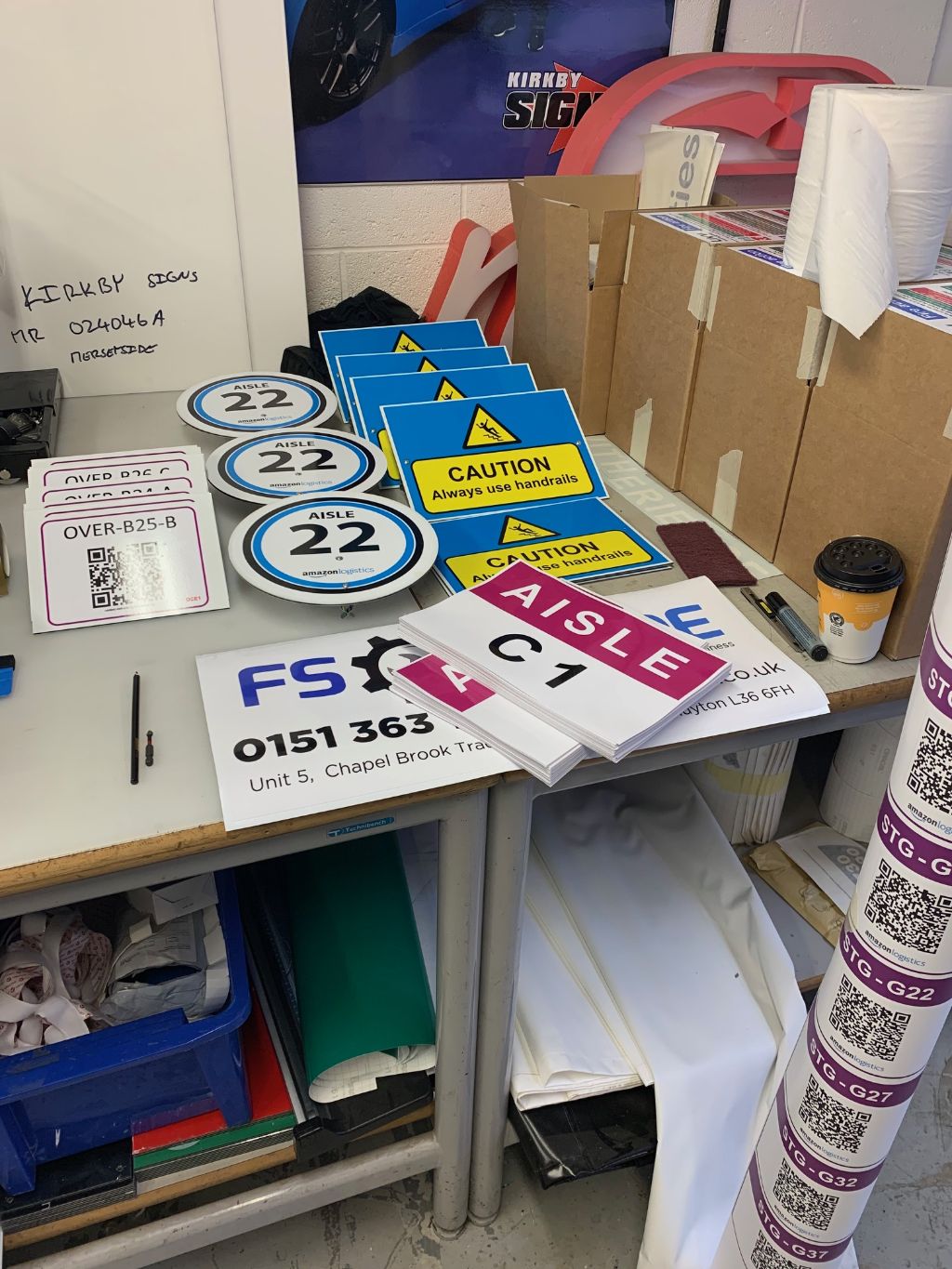 Kirkby Signs Amazon Warehouse 53 Kirkby Signs